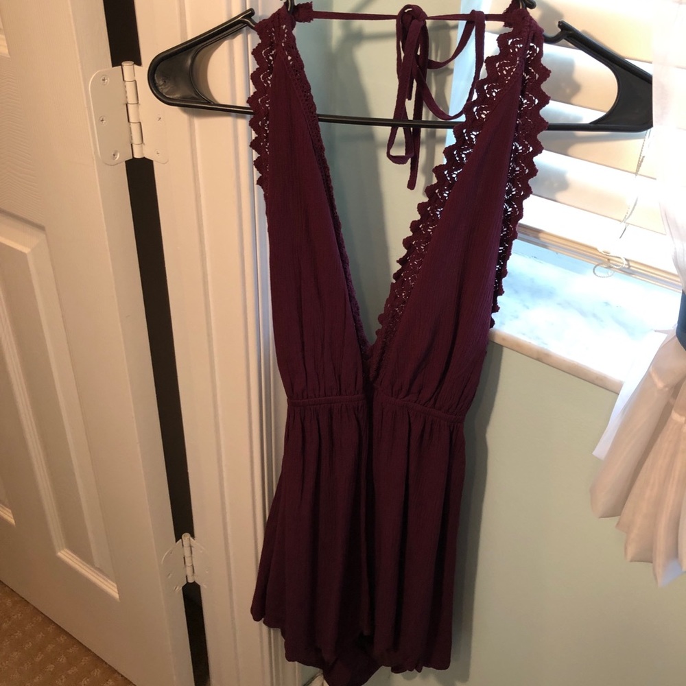 Kendall & Kylie Romper- Burgandy